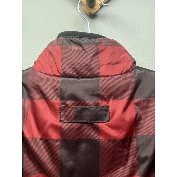 Weatherproof Vest Womens medium Reversible Buffalo Plaid Faux‎ Fur Full Zip - Picture 4 of 10